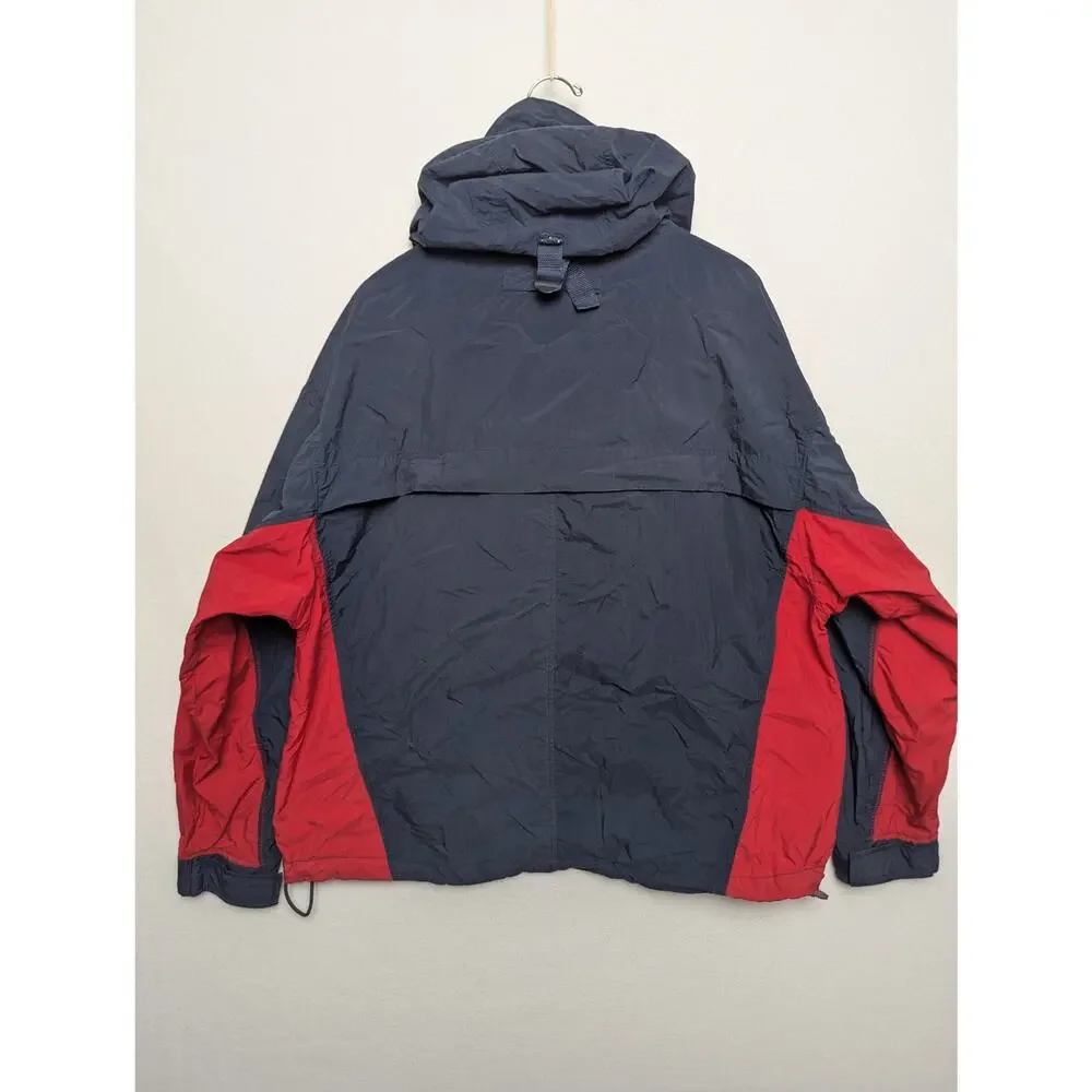 Vintage Legend Race Sport‎ Convertible Rain Jacket w/ Hood Size XL